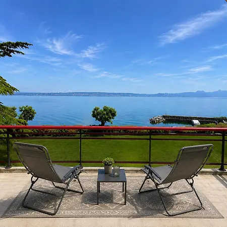 公寓 Duplex D'exception Avec Vue Et Acces Direct Au Leman - Entre Evian Et Thonon
