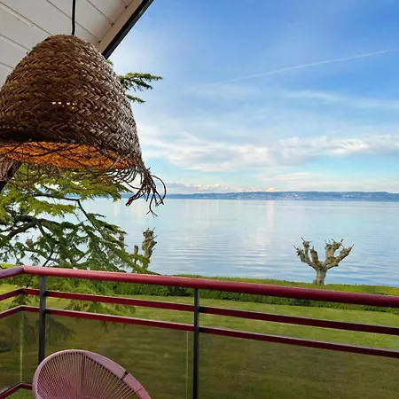 Duplex D'exception Avec Vue Et Acces Direct Au Leman - Entre Evian Et Thonon דירה